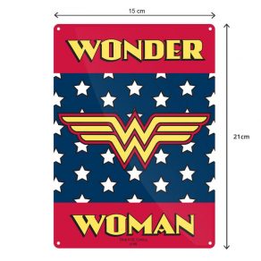 DC - ukrasna metalna pločica Wonder Woman