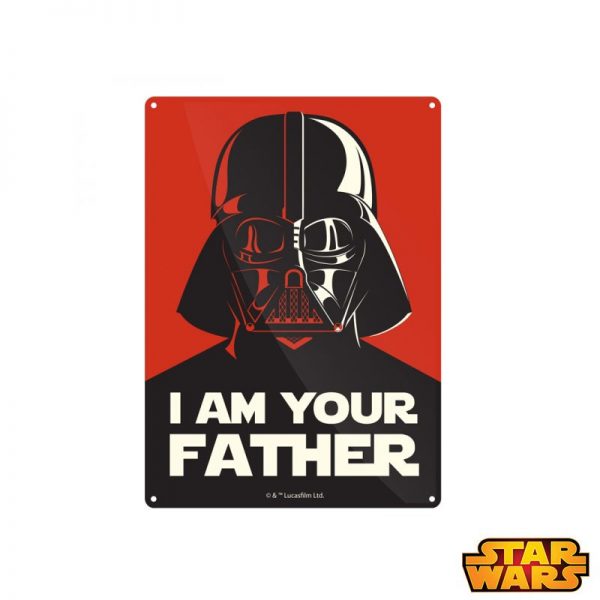 Star Wars - ukrasna metalna pločica I Am Your Father