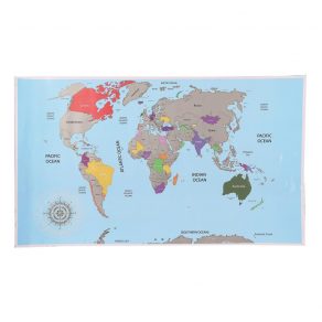 Karta svijeta - strugalica