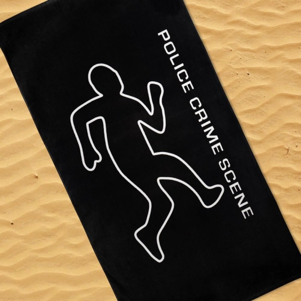 Ručnik za plažu – Police Crime Scene, 152 x 76 cm
