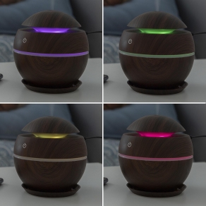 LED ovlaživač zraka i difuzor eteričnih ulja - Dark Walnut