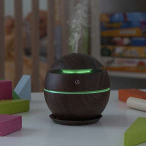 LED ovlaživač zraka i difuzor eteričnih ulja - Dark Walnut