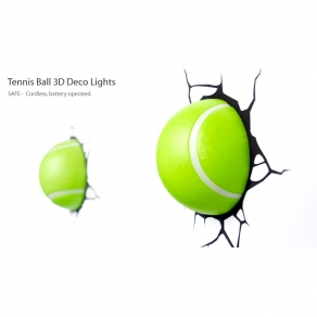 3D teniska loptica zidna svjetiljka