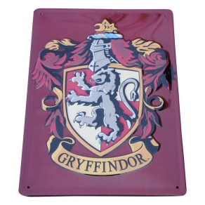 Harry Potter - ukrasna metalna pločica Gryffindor, 30 x 20 cm