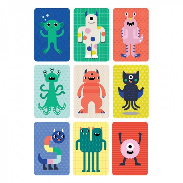 Petit Collage - Igraće karte Too Many Monsters