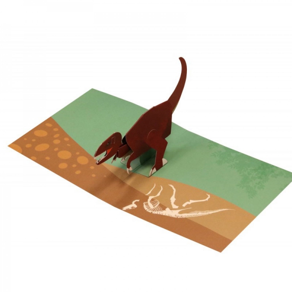 3D čestitka - Dinosaur