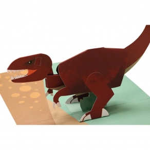 3D čestitka - Dinosaur