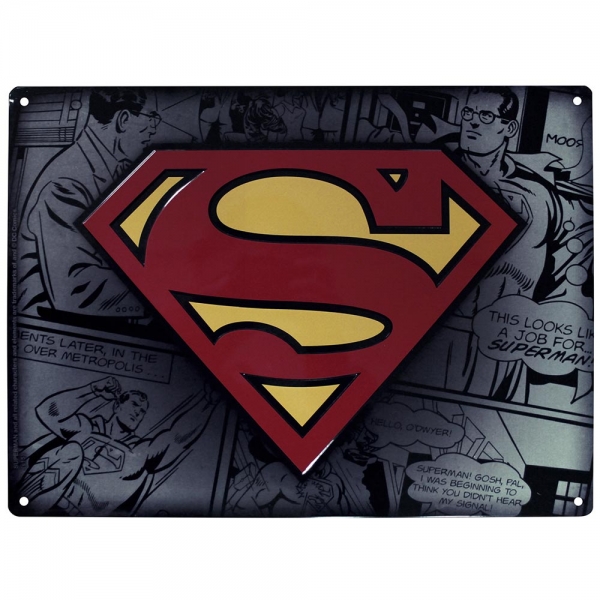 DC - ukrasna metalna pločica Superman