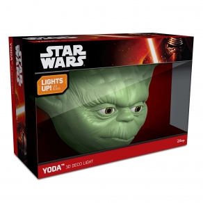 Star Wars - zidna svjetiljka 3D Yoda