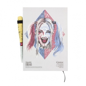 DC - bilježnica i kemijska olovka Harley Quinn