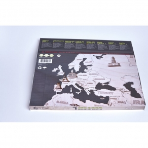 Wood Trick drvena maketa – karta svijeta L 100cm x 60cm