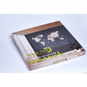 Wood Trick drvena maketa – karta svijeta L 100cm x 60cm