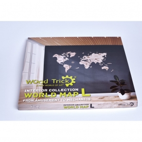 Wood Trick drvena maketa – karta svijeta L 100cm x 60cm