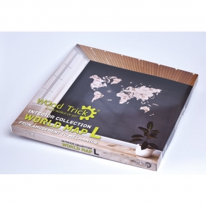 Wood Trick drvena maketa – karta svijeta L 100cm x 60cm