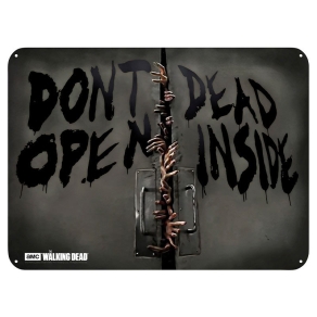 The Walking Dead - ukrasna metalna pločica