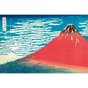 Hokusai – poster Red Fuji 91,5 cm x 61 cm