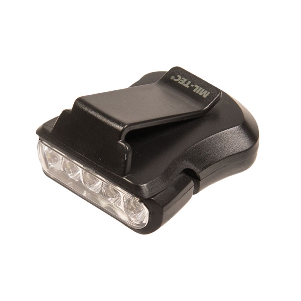 MIL-TEC – Svjetiljka za kapu Clip, 5 LED