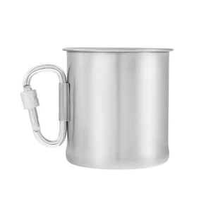 Metalna šalica s karabinerom 250 ml