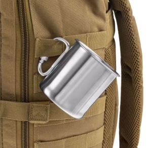 Metalna šalica s karabinerom 250 ml