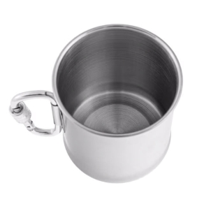 Metalna šalica s karabinerom 250 ml