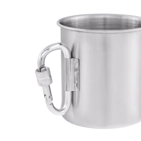 Metalna šalica s karabinerom 250 ml