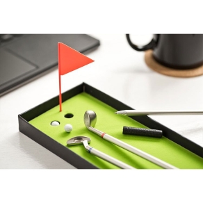 Set kemijskih olovaka - palice za golf + mini teren