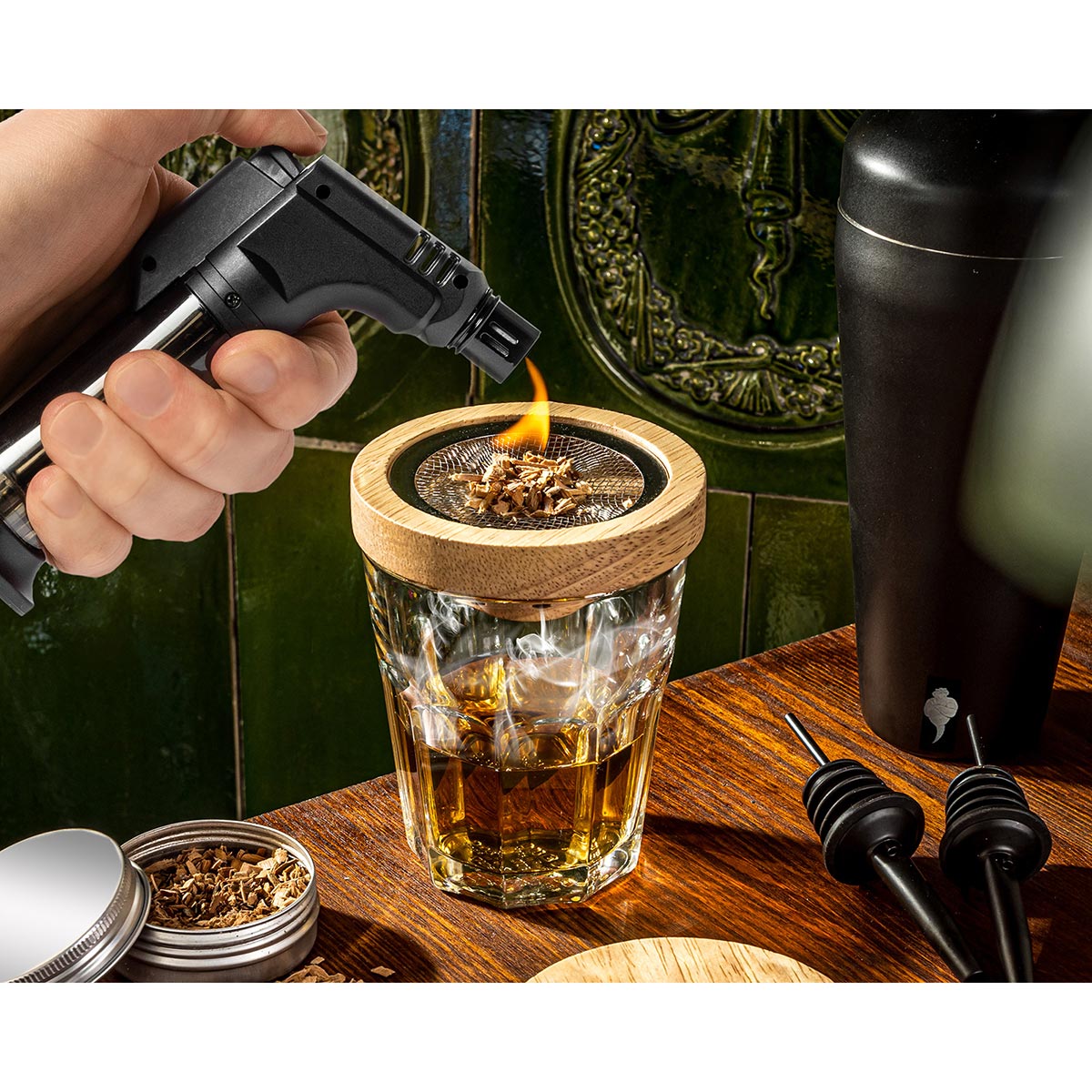 Poklon paket Deluxe – set za koktele i smoker