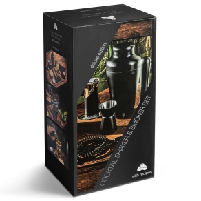 Poklon paket Deluxe – set za koktele i smoker