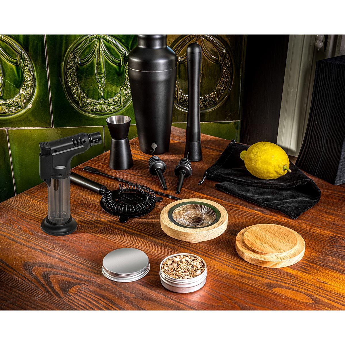 Poklon paket Deluxe – set za koktele i smoker