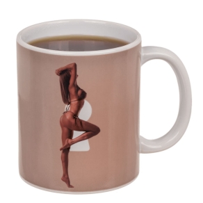 Termoreaktivna šalica striptiz – žena
