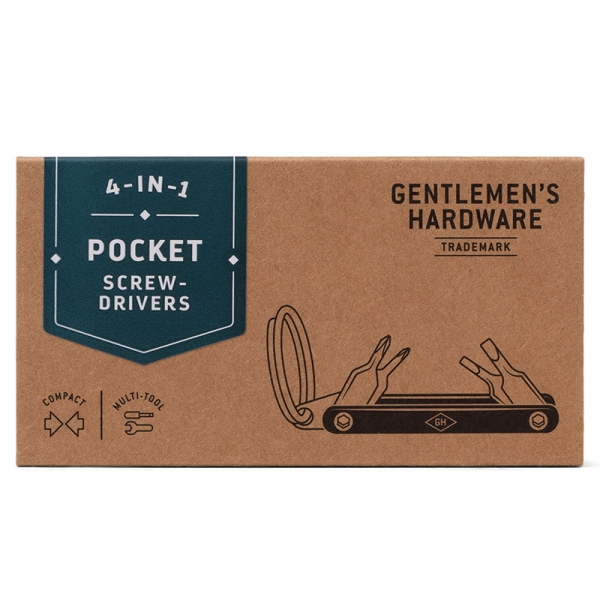 Gentlemen's Hardware – Privjesak džepni odvijači 4u1