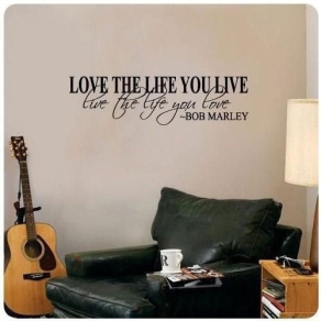 Naljepnica – Love The Life – Bob Marley