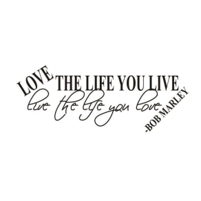 Naljepnica – Love The Life – Bob Marley
