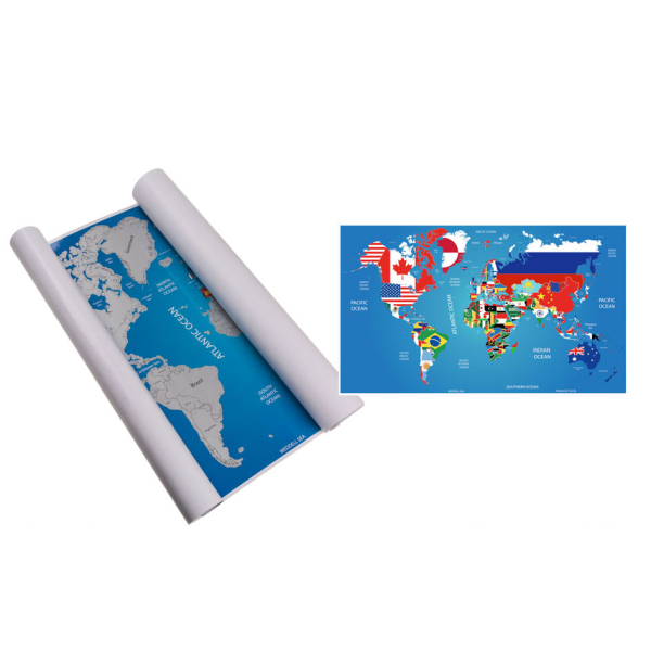 Karta strugalica – svijet – zastave