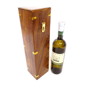 Poklon kutija za vino – palisander i mjed