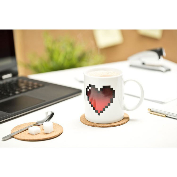 Termoreaktivna šalica – Pixel Heart