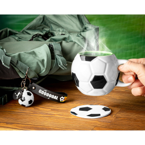 Poklon set – nogomet – šalica, privjesak i podložak