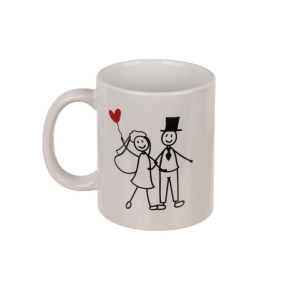 Šalica – mladenci Stick Figure