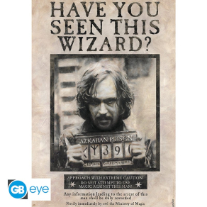Harry Potter – poster Wanted Sirius Black 91,5 cm x 61 cm
