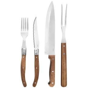 Set pribora za steak i burgere s daskom – 15 dijelova