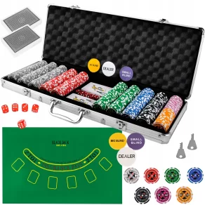 Poklon set za poker 500 žetona