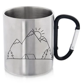 Metalna šalica s karabinerom Outdoor
