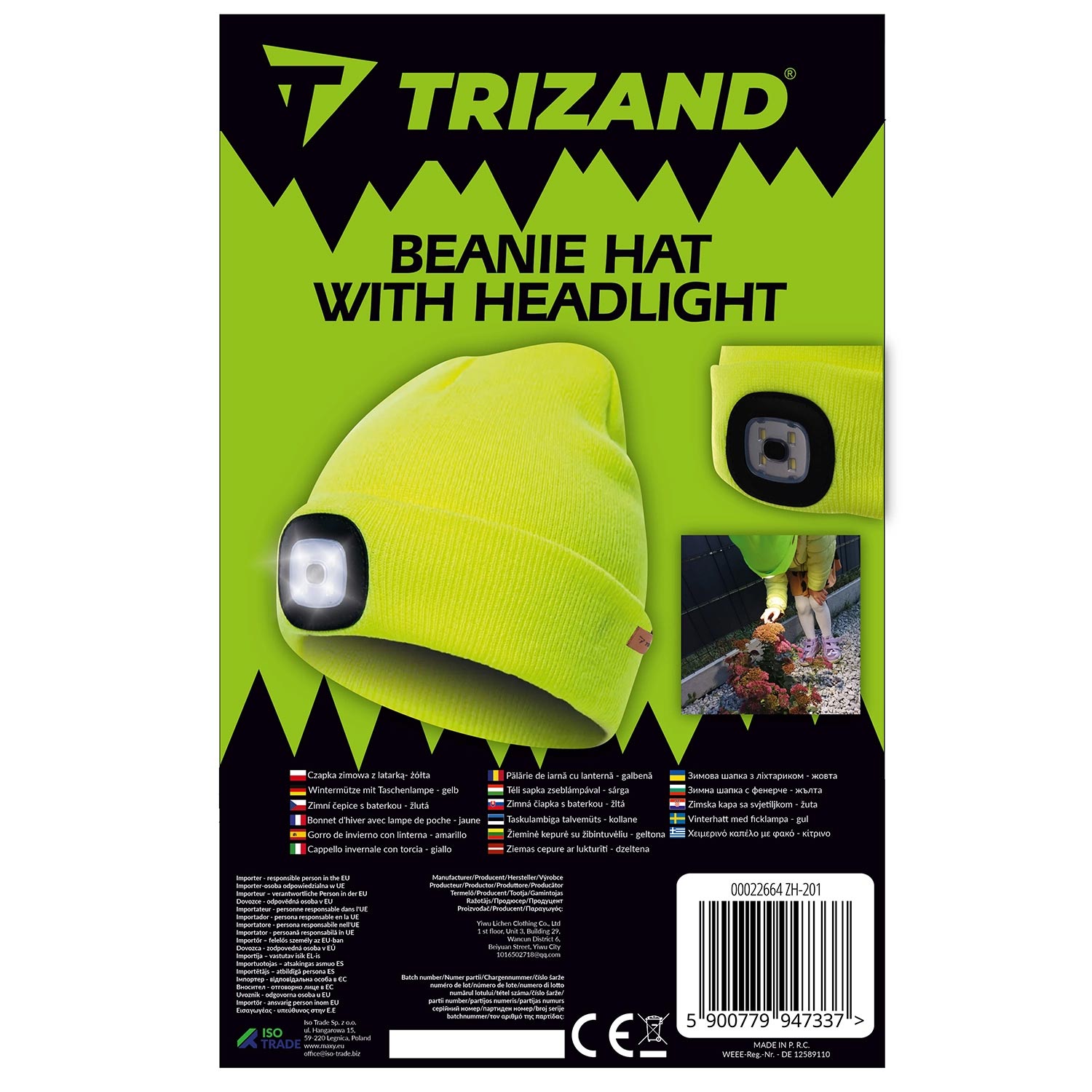 Trizand – zimska kapa s LED lampicom